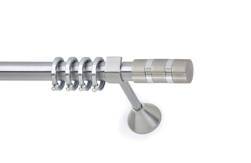 Anartisi - ΣΗΜΑΝΤΙΚΟ: Σε περίπτωση διαφοράς τιμής από το κατάστημα ισχύει παντα και μόνο η τιμή του καταστήματος Anartisi Κουρτινόξυλο Φ25 Inox PRESTIGE Νίκελ Σατινέ